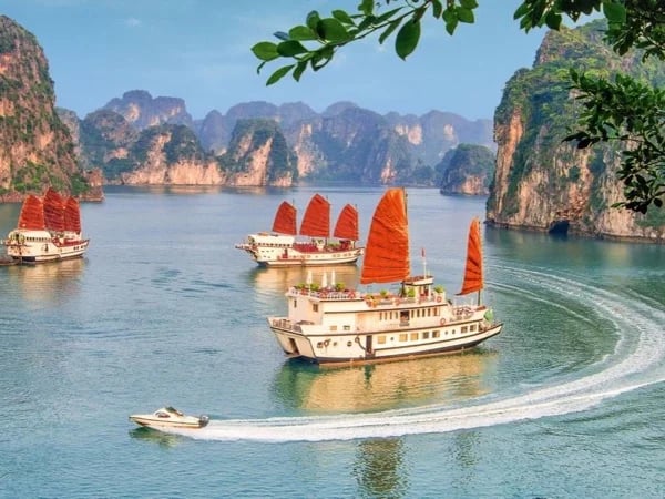 Shore Excursion: A private boat cruising in Halong Bay with your loved one!